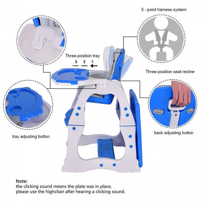 3-in-1 Infant Table and Chair Set with High Chair Functionality