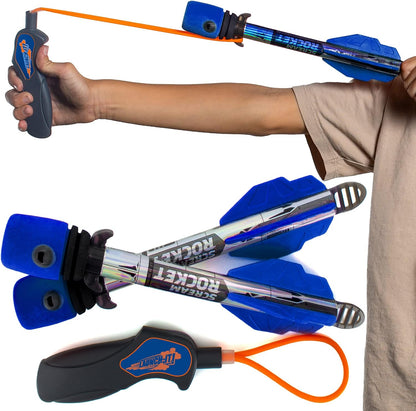 Toy Rocket Launcher: Outdoor Slingshot Rocket Set -Ages 8+