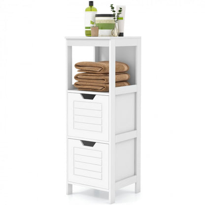 Bathroom Wooden Floor Cabinet Multifunction Storage Rack Stand Organizer