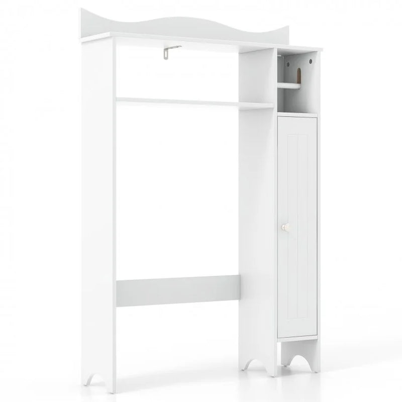 Over-the-Toilet Storage Cabinet with Integrated Toilet Paper Holder
