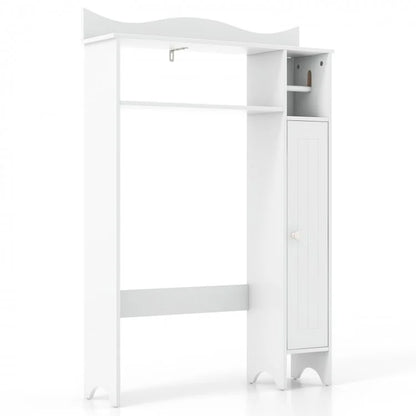 Over-the-Toilet Storage Cabinet with Integrated Toilet Paper Holder