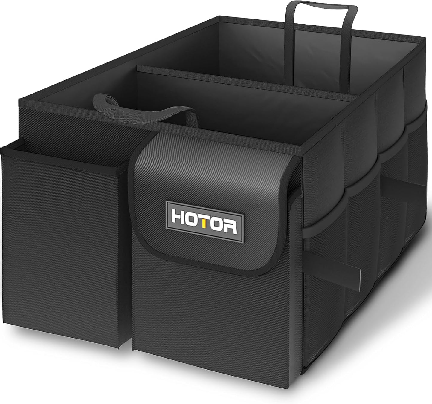 Large-Capacity Foldable Trunk Organizer - Sturdy Car Storage Solution - 2 Compartments, Tools, Sundries