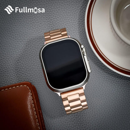 Stainless Steel Apple Watch Band with Case - for Apple Watch Ultra 2, Series 9, 8, 7, 6, 5, 4, 3, 2, 1 & SE/SE 2
