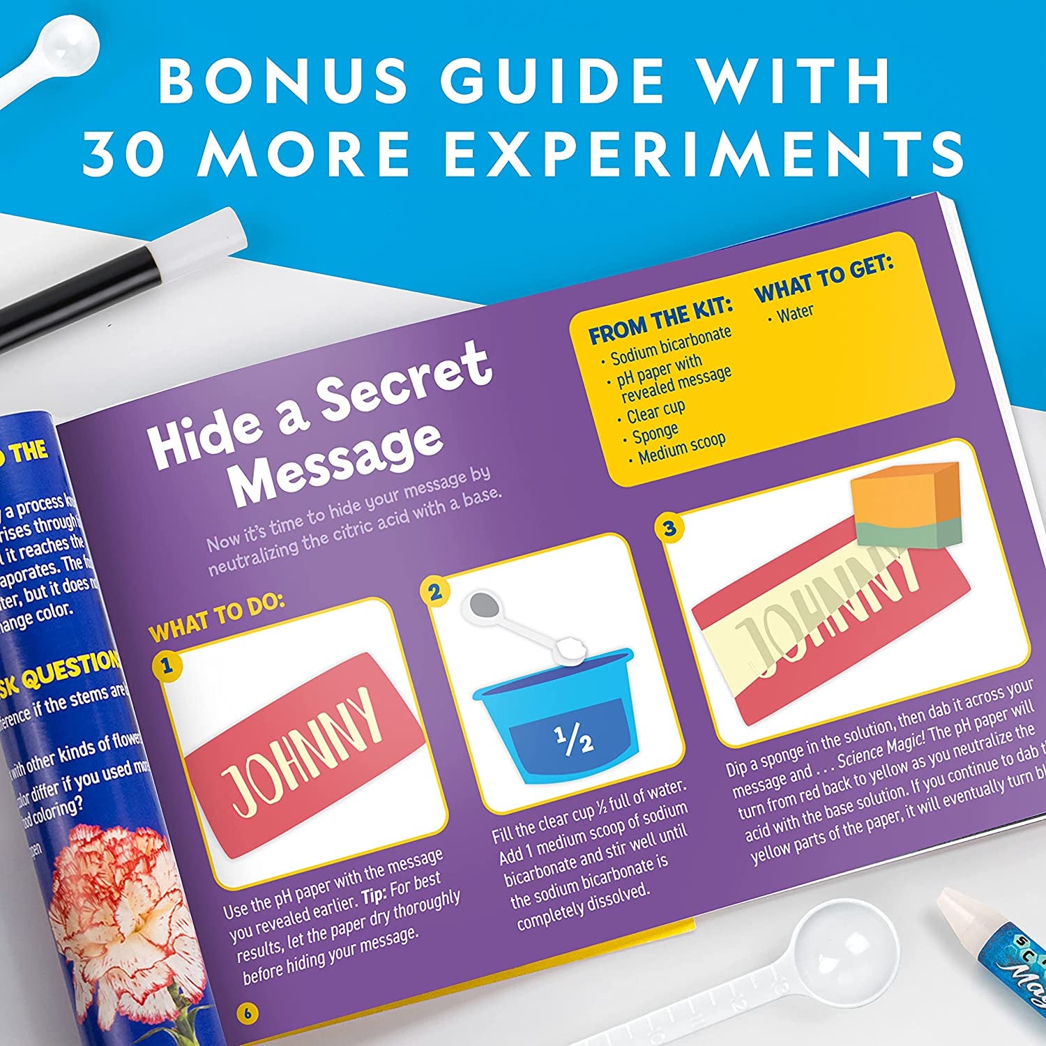 Science Magic Kit: 50 Unique Experiments and Magic Tricks for Kids - Chemistry Set Educational Toy