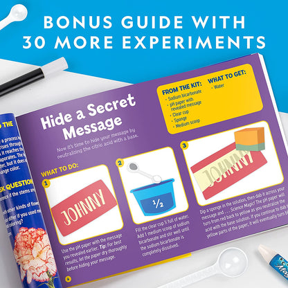 Science Magic Kit: 50 Unique Experiments and Magic Tricks for Kids - Chemistry Set Educational Toy
