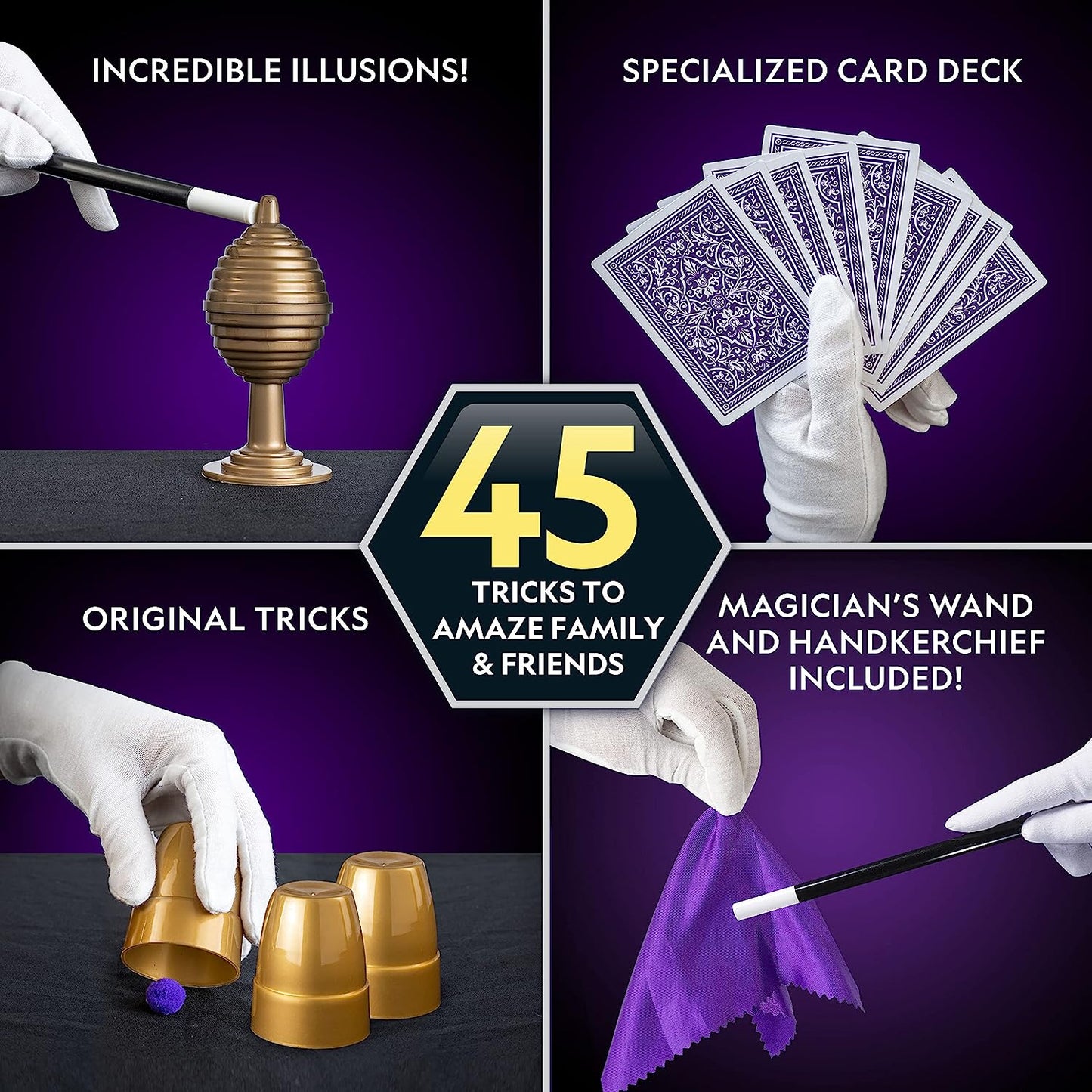 National Geographic Kids Magic Set - 45 Engaging Magic Tricks-Video Instructions for Young Performers