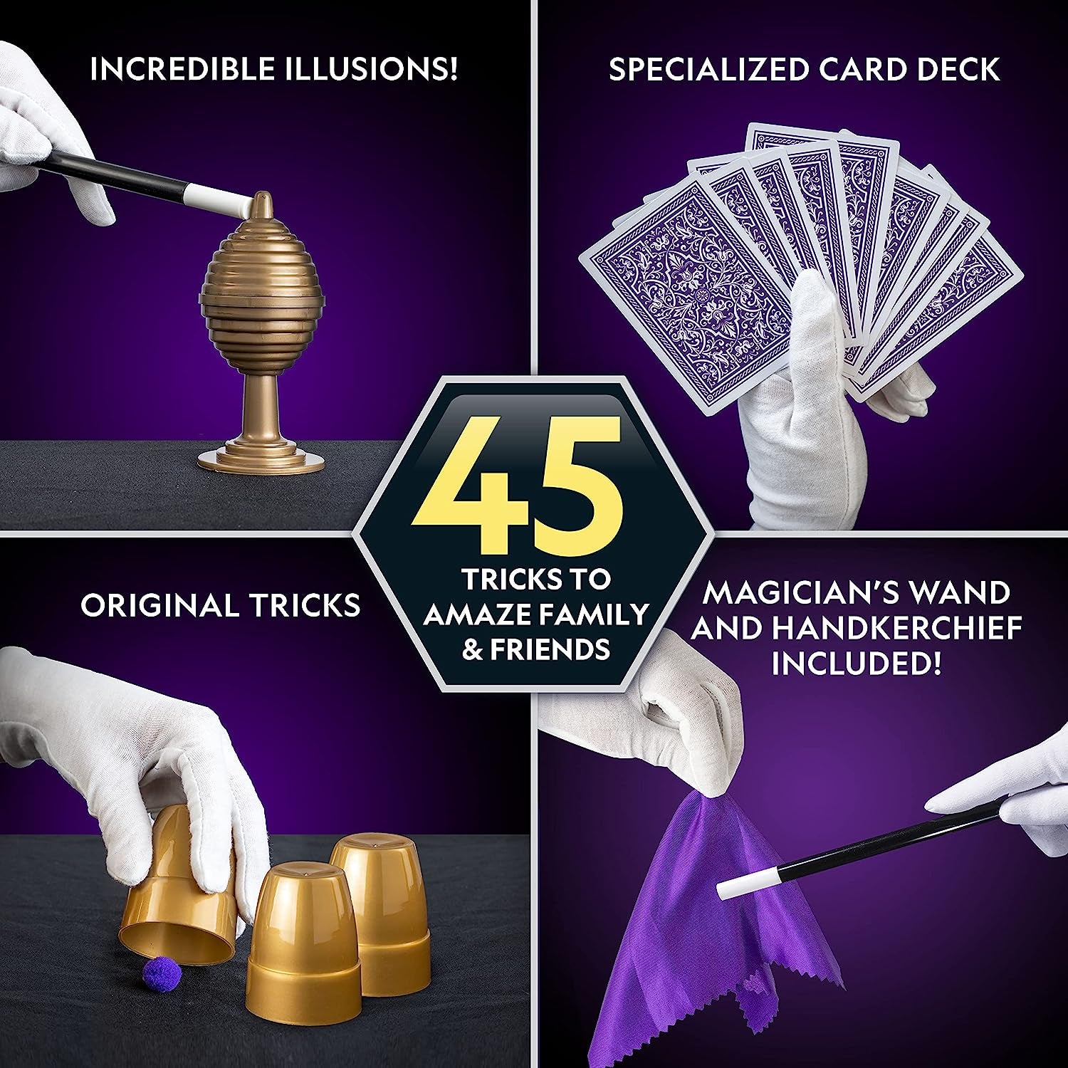 National Geographic Kids Magic Set - 45 Engaging Magic Tricks-Video Instructions for Young Performers
