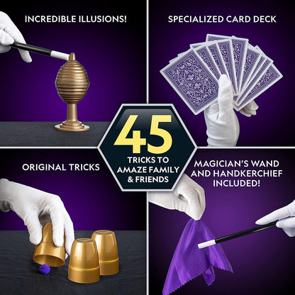 National Geographic Kids Magic Set - 45 Engaging Magic Tricks-Video Instructions for Young Performers