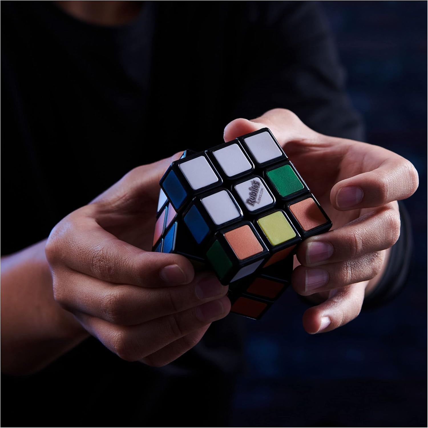 Rubik's Phantom 3x3 Cube - Advanced Technology 3D Puzzle for Stress Relief and Fidgeting Ages 8+