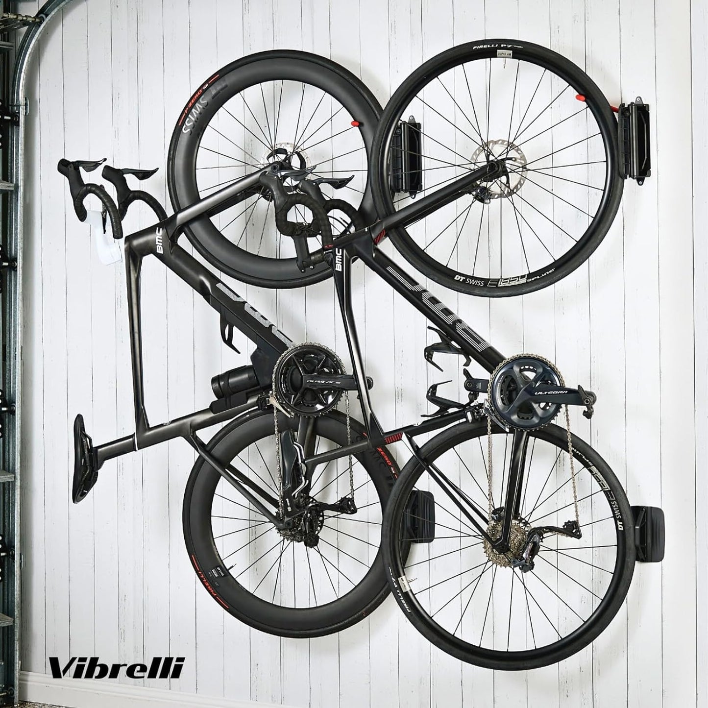 Vertical Swivel Bike Wall Mount - Professional Bicycle Storage Rack for Garage - Ideal for Mountain Bikes and Other Bicycles