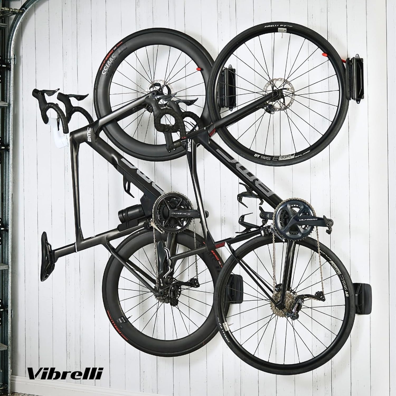 Vertical Swivel Bike Wall Mount - Professional Bicycle Storage Rack for Garage - Ideal for Mountain Bikes and Other Bicycles
