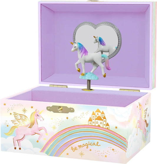 Musical Unicorn Jewelry Box for Girls - Enchanting Spinning Unicorn Music Box, Ages 3+ Dimensions: 6 x 4.7 x 3.5 inches