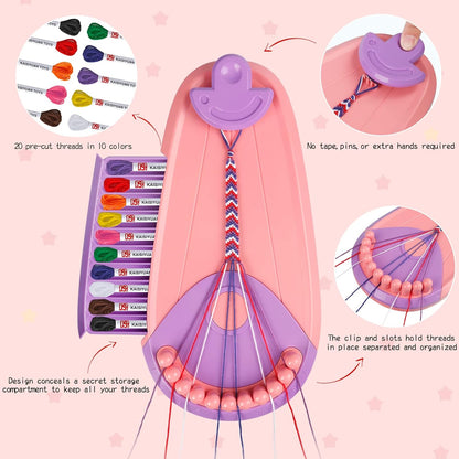 Friendship Bracelet Craft Kit - Creative Activity Making Arts and Crafts for Kids Ages 6+