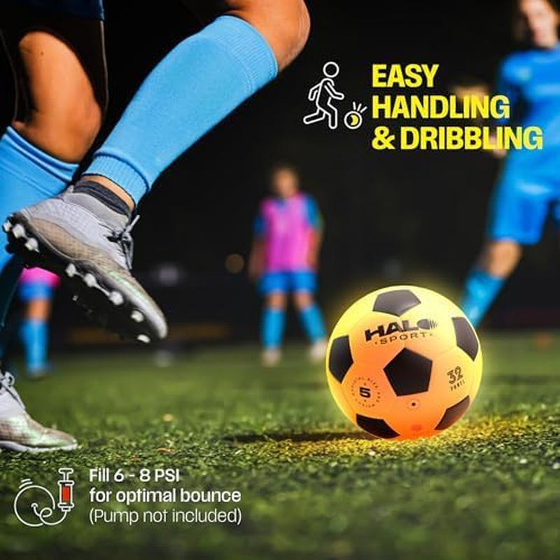 Rechargeable Glow-in-the-Dark Soccer Ball - Ideal Gift for Boys Aged 7-14 - Perfect Outdoor Toy and Soccer Accessory