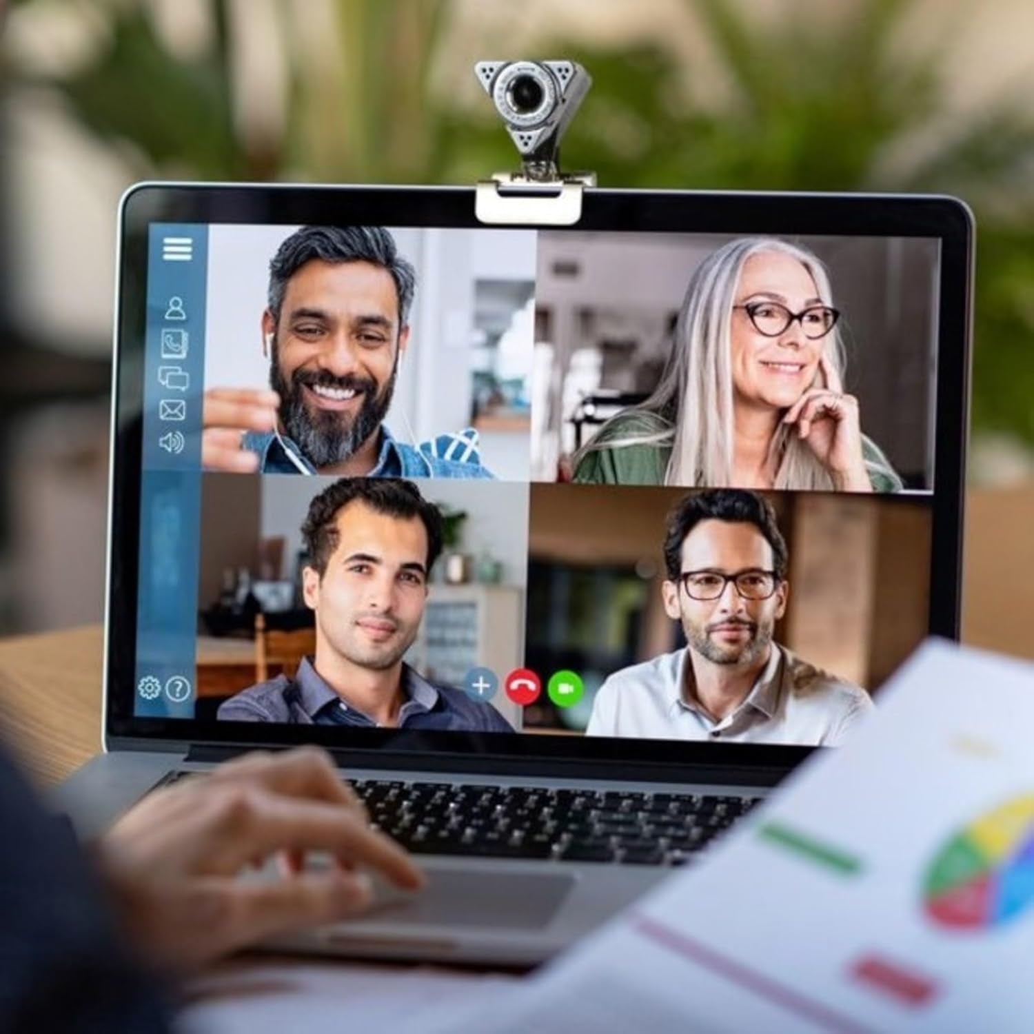 HD 1080P Video Webcam for PC, Mac, Desktop, and Laptop - Ideal for Video Calls and Conferences, USB Connectivity 