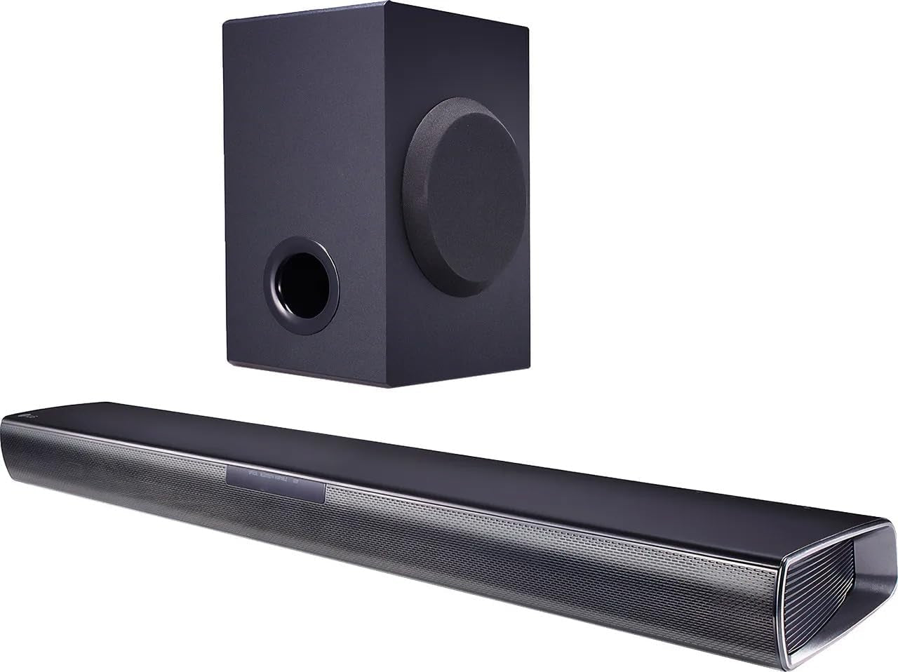 Compact Soundbar with Bluetooth, Wireless Subwoofer, and Dolby Digital Technology