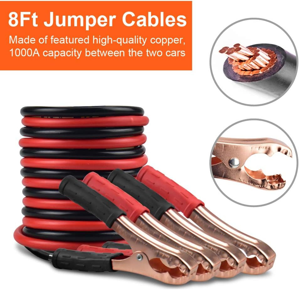 Comprehensive Car Roadside Emergency Kit: Essential Automotive Safety Tools Including Jumper Cables