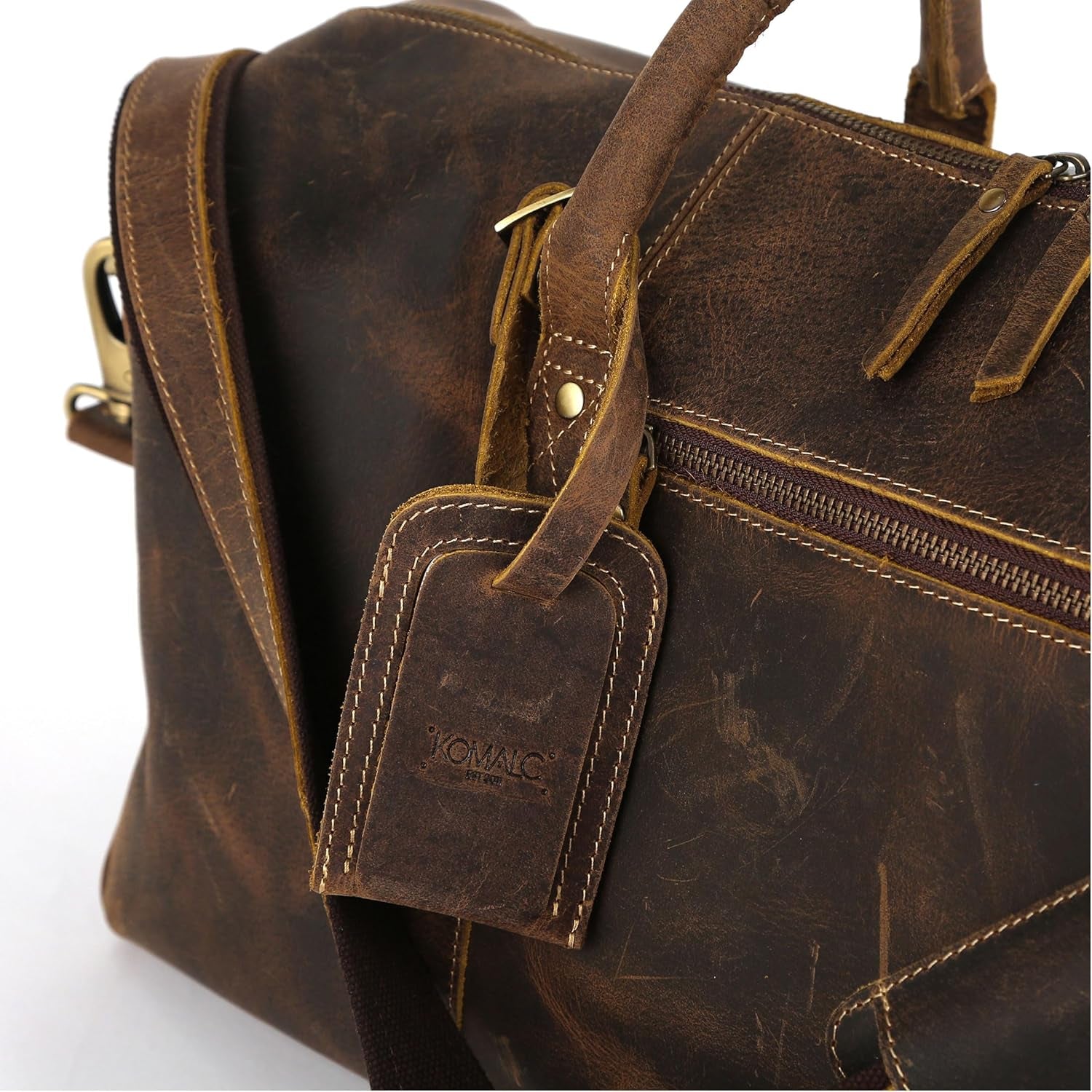 Genuine Leather Weekend Duffel Bag | Versatile Travel and Gym Bag for Men