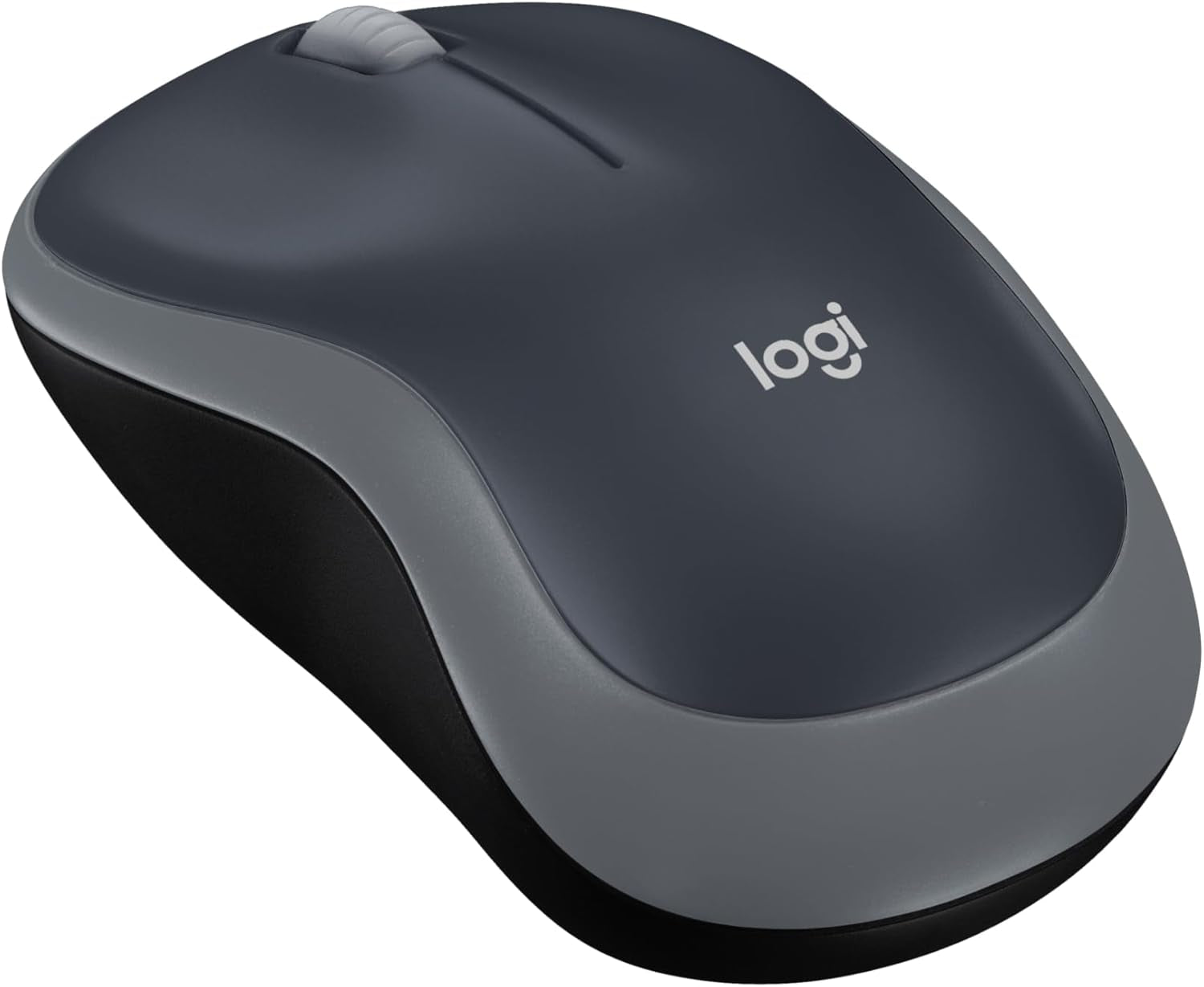M185 Wireless Mouse, 2.4Ghz with USB Mini Receiver, 12-Month Battery Life, 1000 DPI Optical Tracking, Ambidextrous Pc/Mac/Laptop - Swift Grey