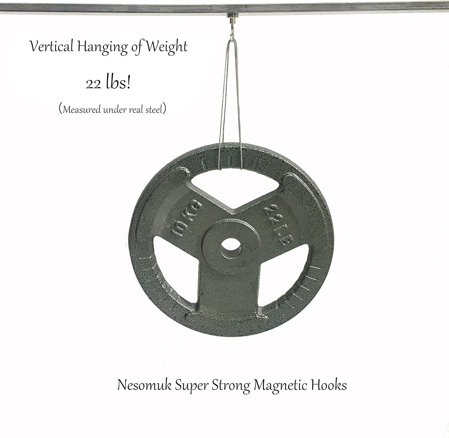 Heavy-Duty Magnetic Hooks - 25 lb Capacity, Ideal for Cruise Essentials, Classroom Supplies, and Home Organization - Pack of 10