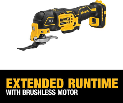 20V Variable 3 Speed Oscillating Multi-Tool, Led, Universal Adapter, Dual Grip
