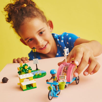 Friends Dog Rescue Bike Building Set-Pretend Play Animal Playset for Children Ages 6+ Featuring Puppy Figure, Two Mini-Dolls, 