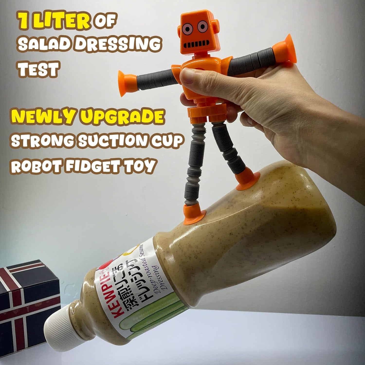 Pop Tubes Robot Fidget Toys 7 Pack of Colorful Telescopic Suction Cup Robotics-Ages 5+ Ideal Sensory Toys for Autism