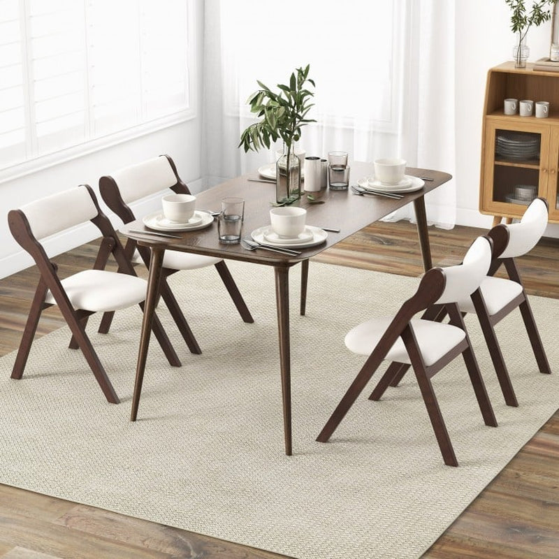 Set of 2 Folding Chairs with Cushioned Backrest and Seat for Enhanced Comfort