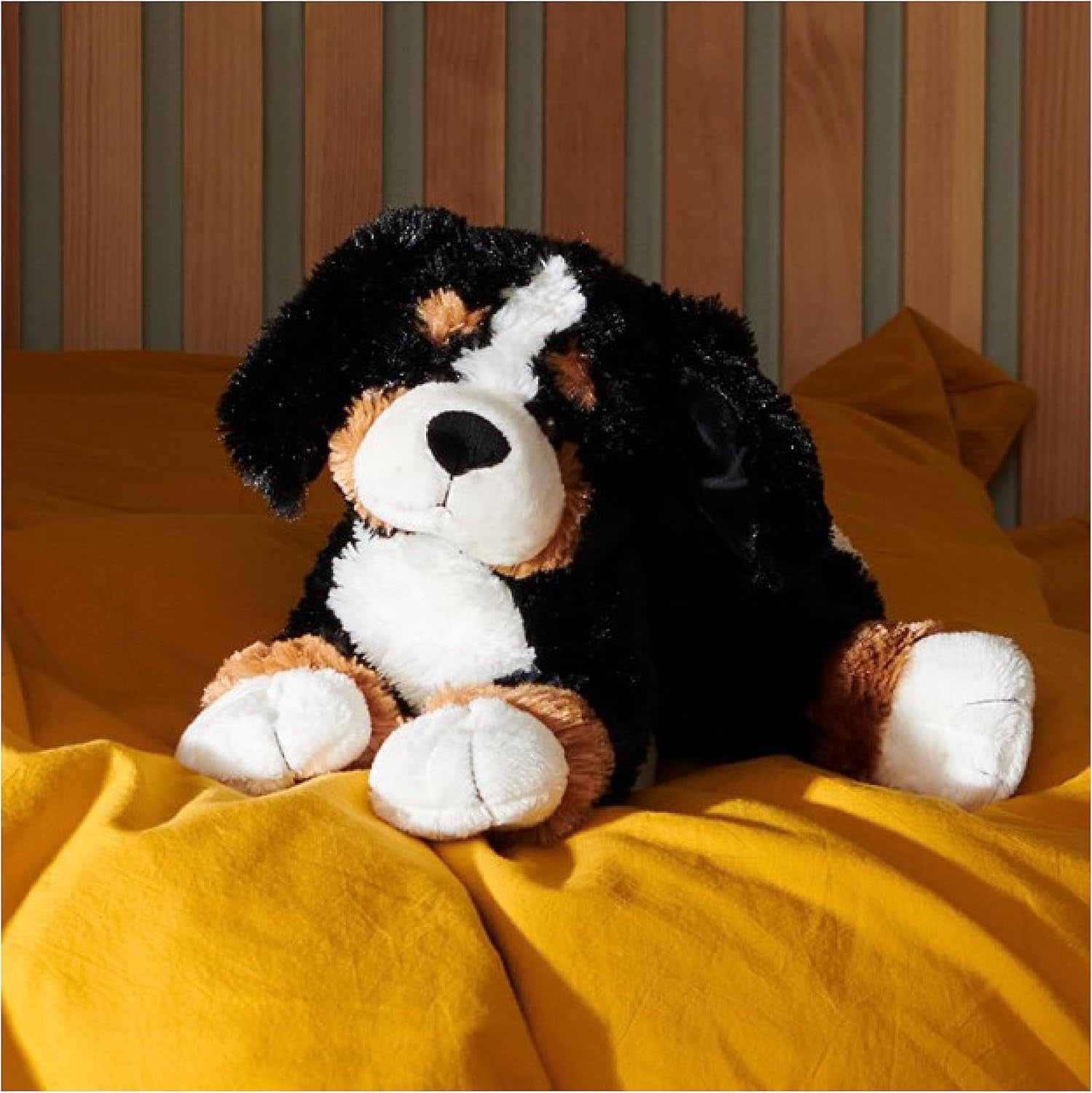 Randle Bernese Mountain Dog, Premium Stuffed Animal Plush for Ages 1 and Up, Black/Brown, 13”