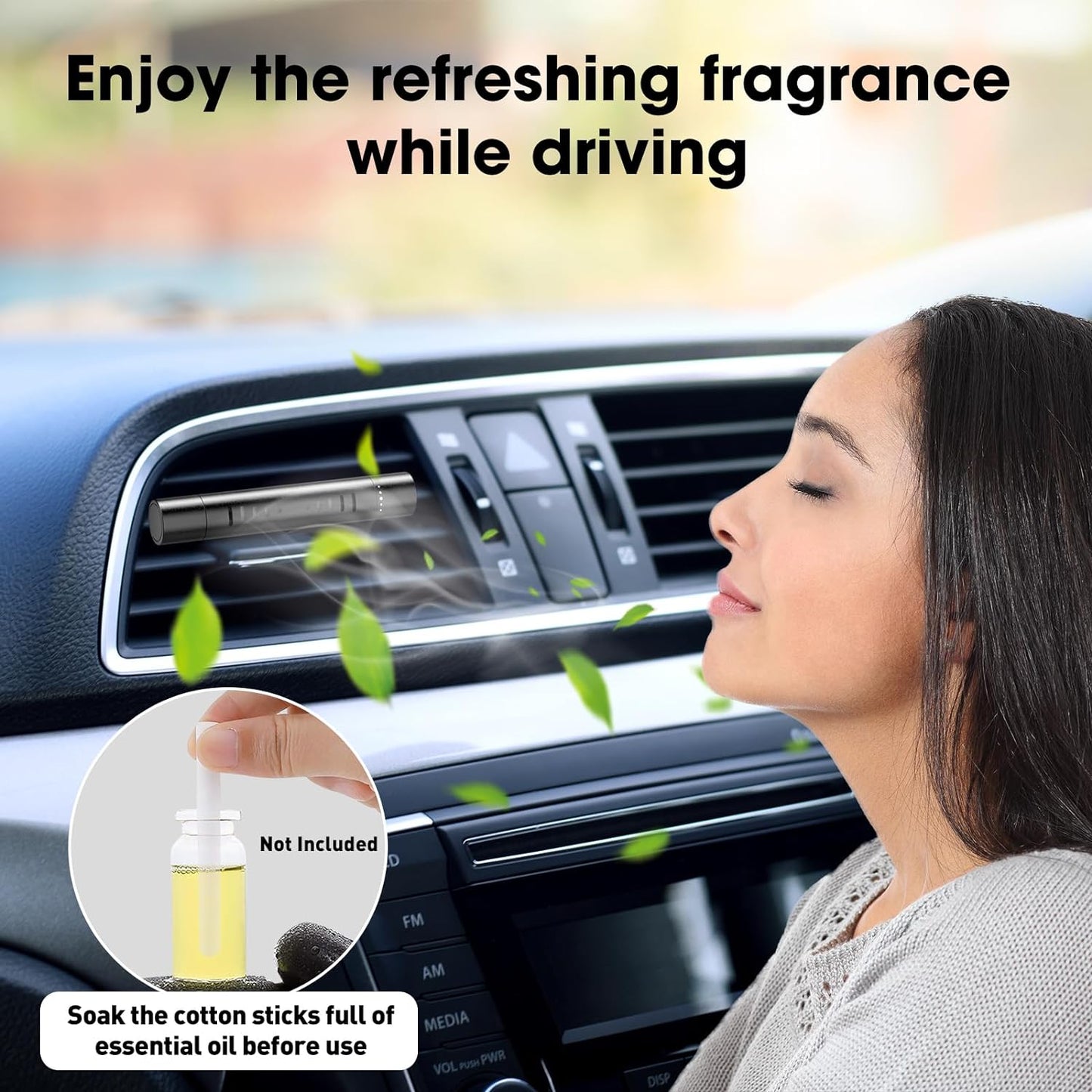 Set of 2 Custom Car Vent Diffusers with Three Personalized Aroma Sticks