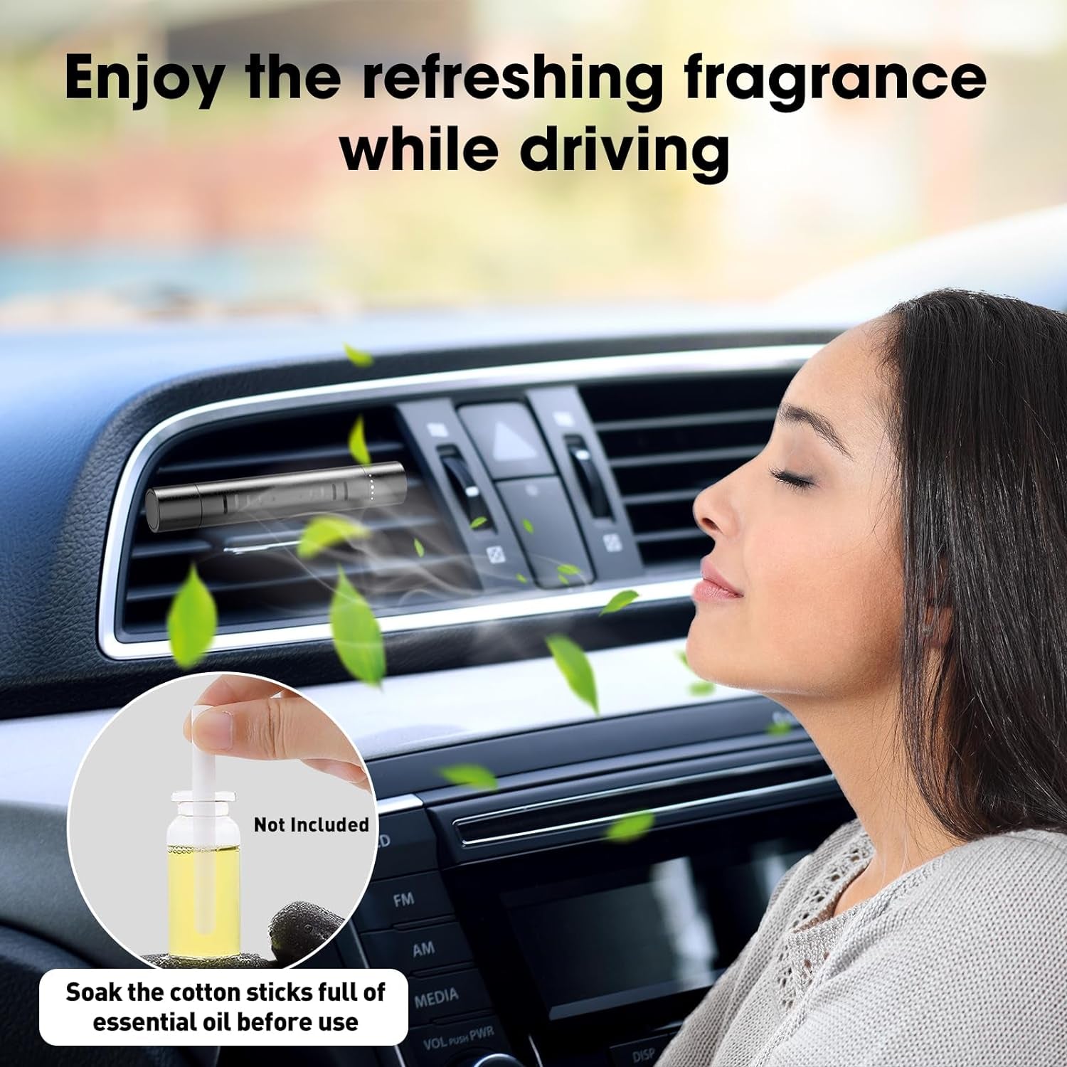 Set of 2 Custom Car Vent Diffusers with Three Personalized Aroma Sticks