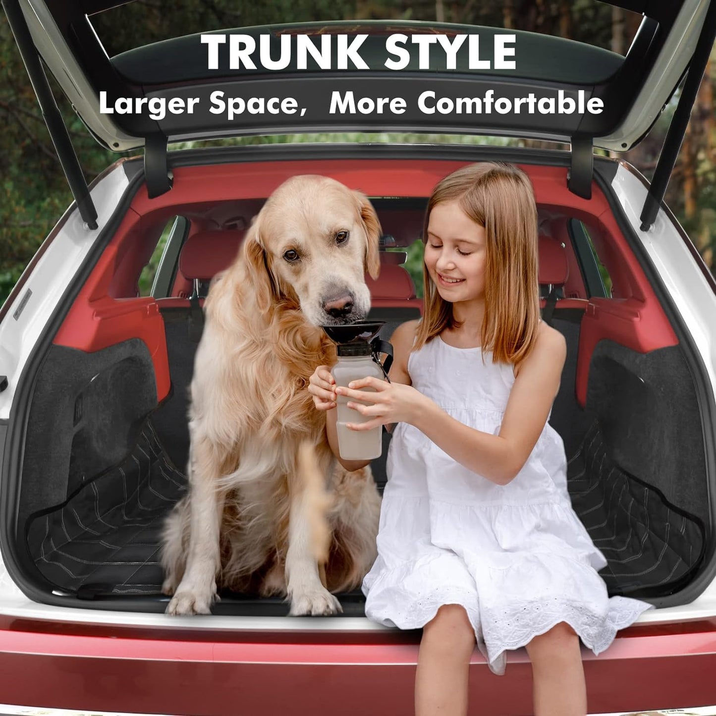 Multifunctional Waterproof Dog Car Seat Cover and Hammock, Scratch-Resistant Nonslip Protector