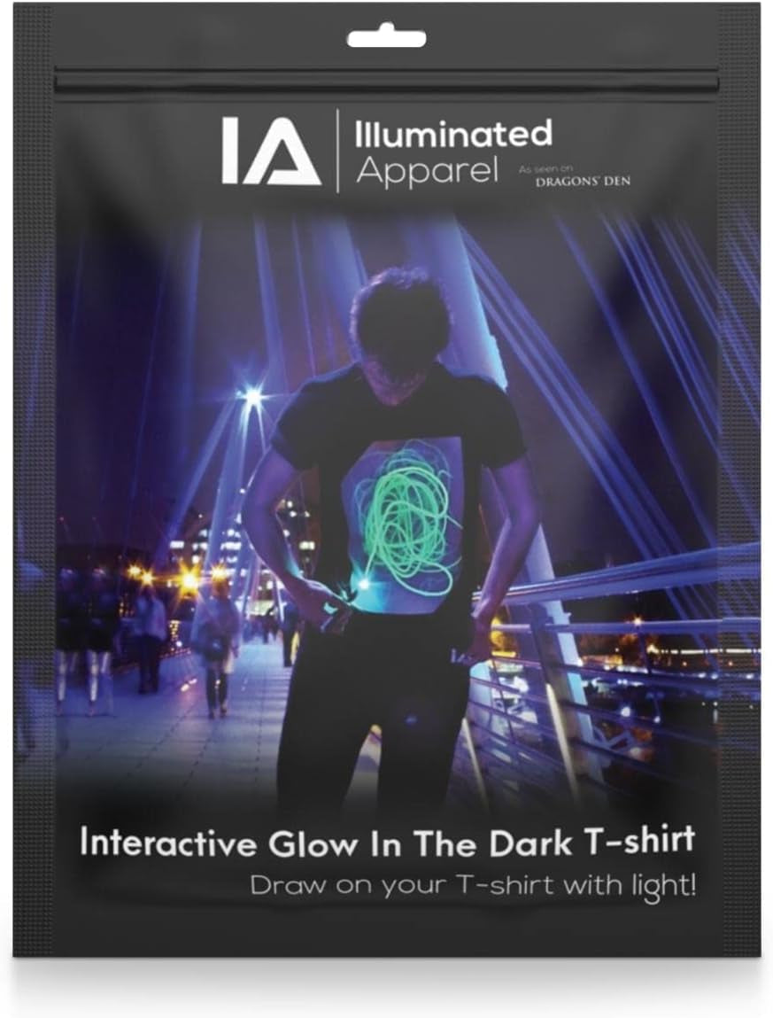Glow in the Dark Interactive T-Shirt - Ideal for Celebrations and Festivals