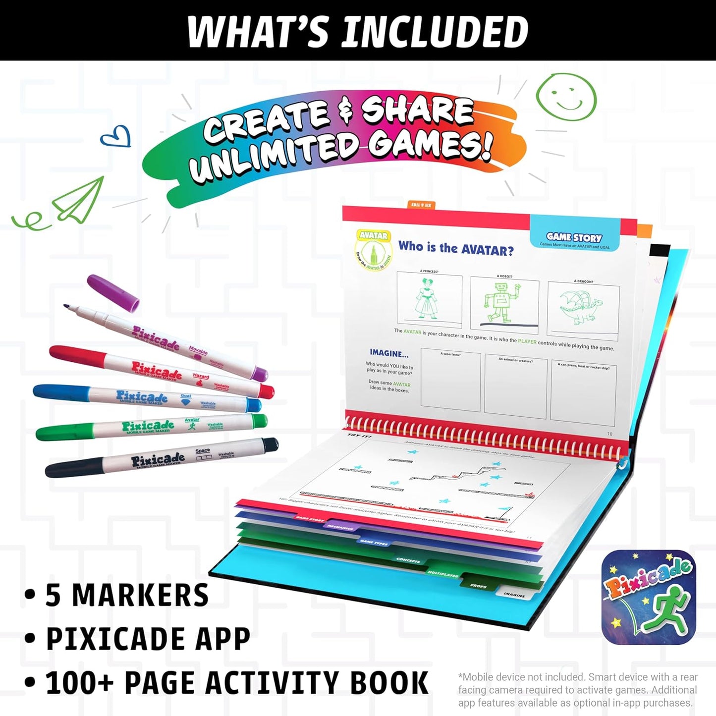 Transform Your Drawings into Playable Video Games-Create, Capture, Share Instant Mobile Games Enhanced 
