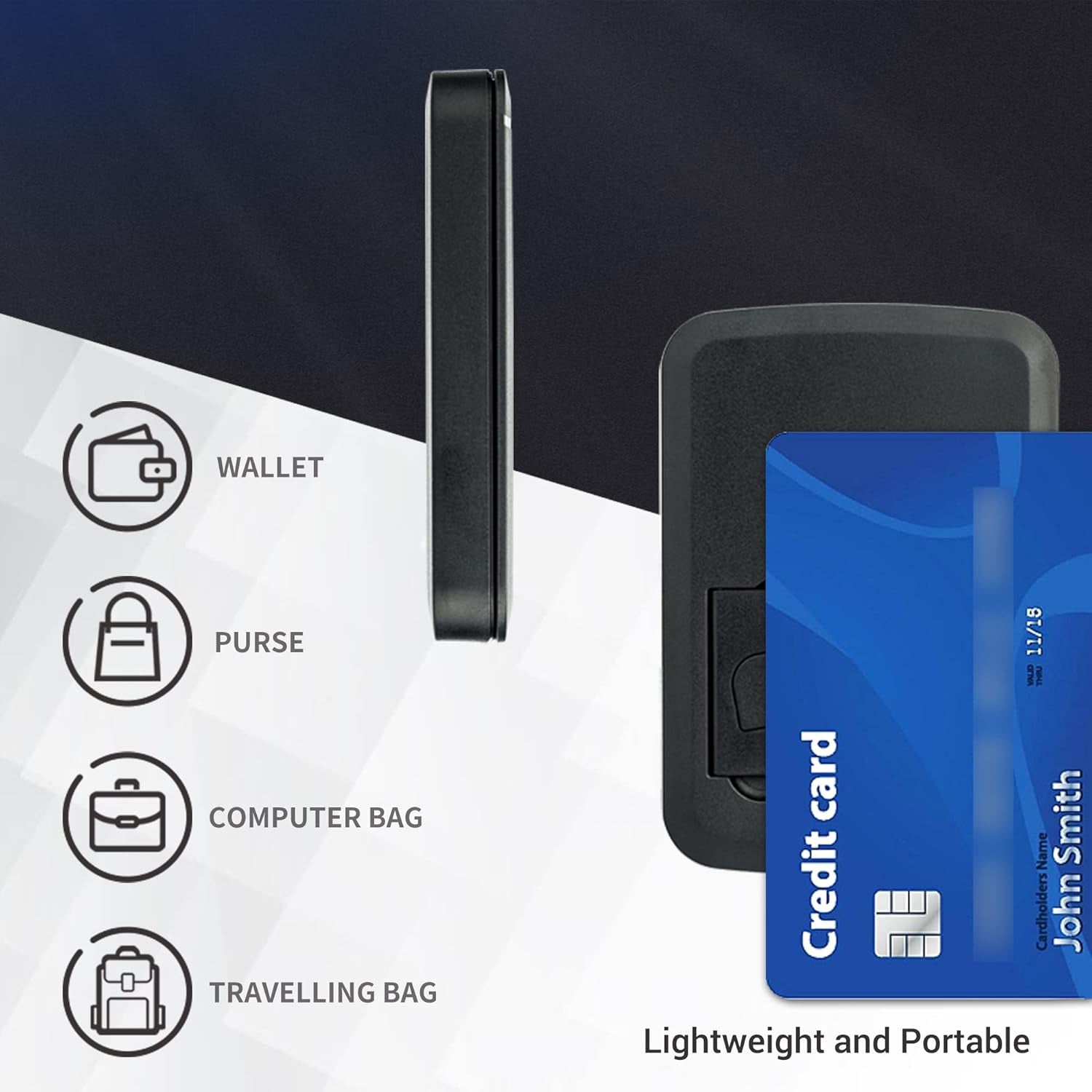 Multi-Functional Compact Cable Organizer with 22" USB-C Cable and USB-A/Micro-USB/Lightning/OTG Adapter Kit for Travel and Data Transfer