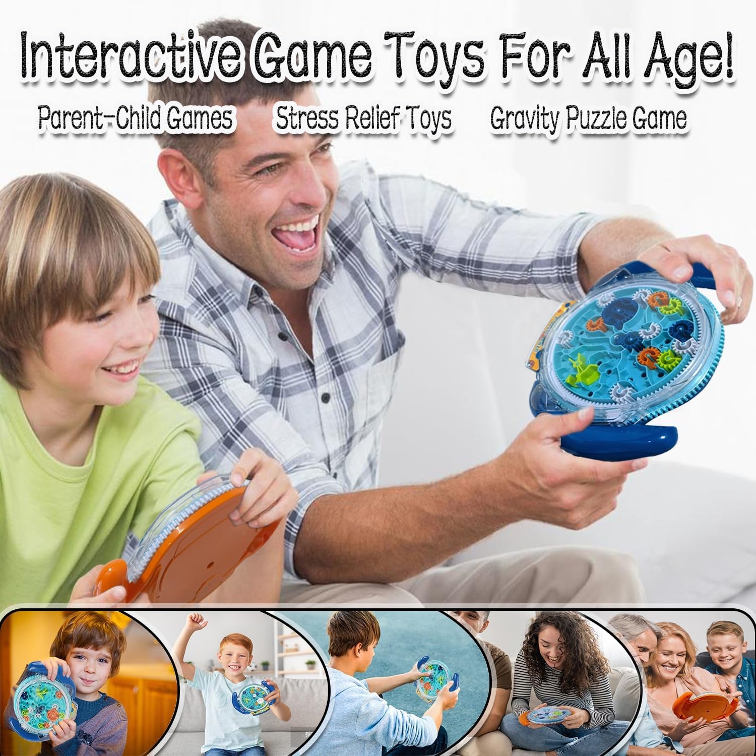 3D Brain Maze Puzzle Game - Educational Fidget Toy for Children Aged 6+