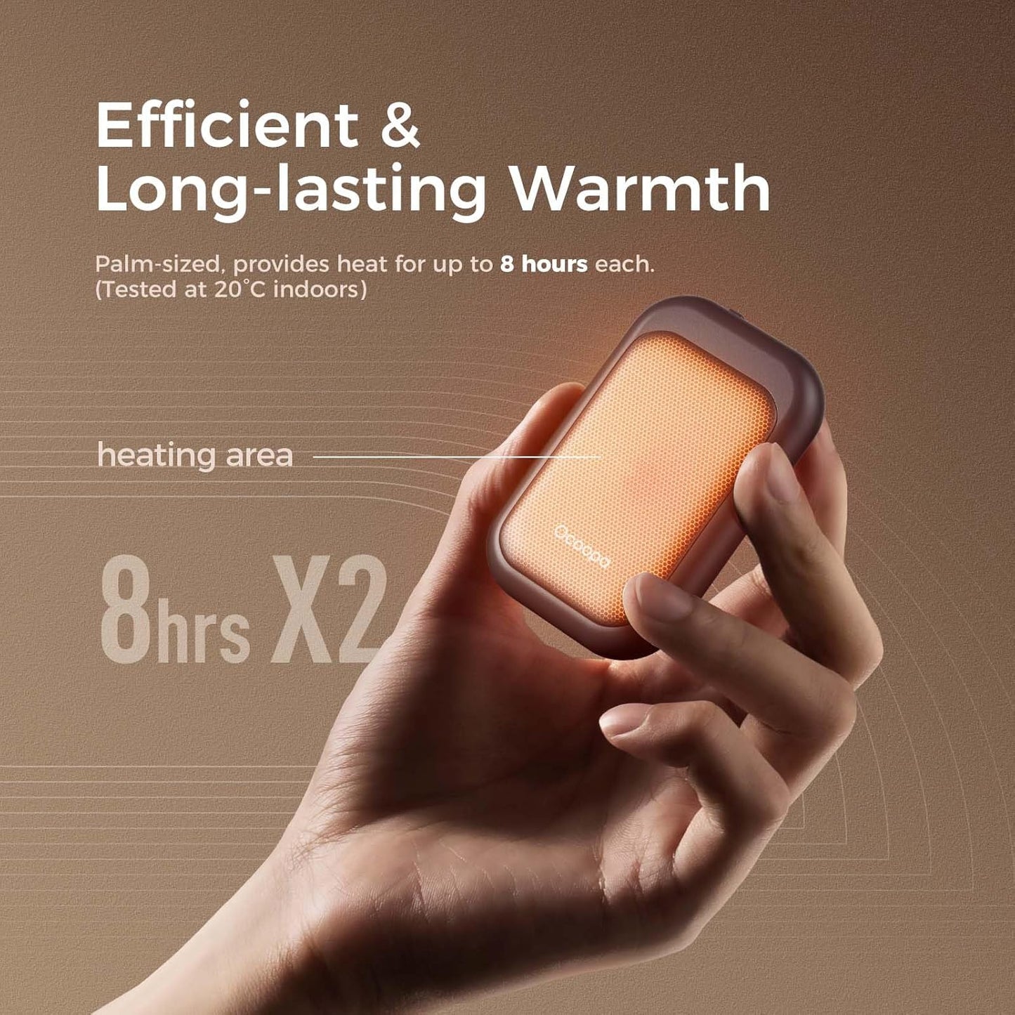Magnetic Rechargeable Hand Warmers - 2 Pack, Card-Style Electric Hand Heaters with 3 Heat Settings, UL Certified, Ideal Christmas Gifts for Women, UT4 Young