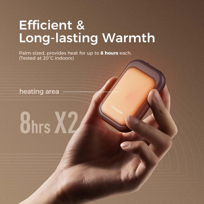 Magnetic Rechargeable Hand Warmers - 2 Pack, Card-Style Electric Hand Heaters with 3 Heat Settings, UL Certified, Ideal Christmas Gifts for Women, UT4 Young
