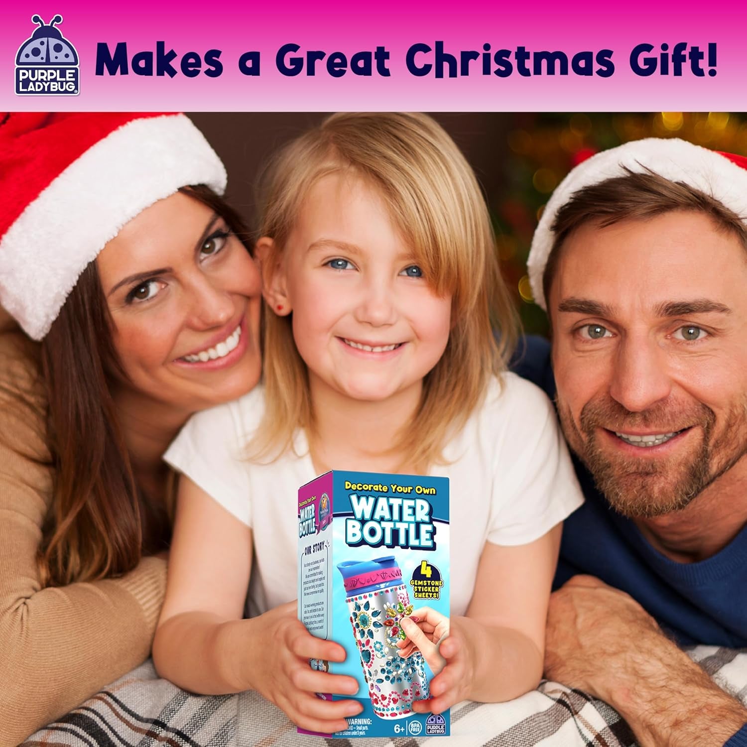 Customizable Water Bottle Craft Kits -Arts and Crafts Activity - Unicorn-Themed Toys for for Children Aged 6+