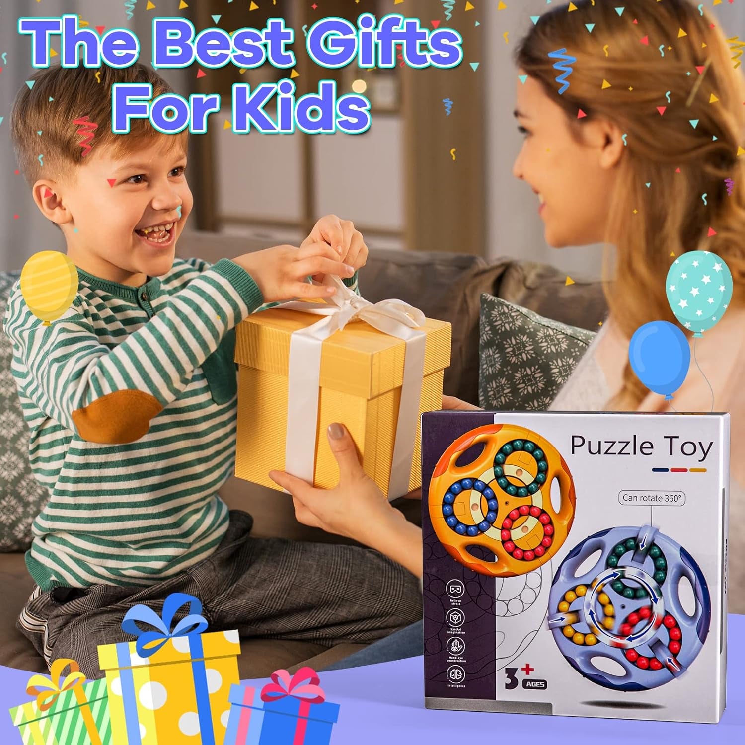 Engaging IQ Puzzle Sensory Fidget Toys and Autism Support Products-for Children Aged 6+