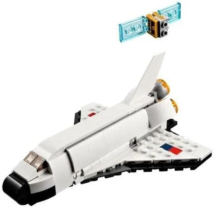3 in 1 Space Shuttle Toys - Space Toys Building Set for Kids Ages 6+ - Option to Build 2 Spaceships or Astronaut 