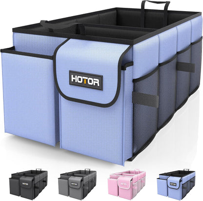 Large-Capacity Foldable Trunk Organizer - Sturdy Car Storage Solution - 2 Compartments, Tools, Sundries