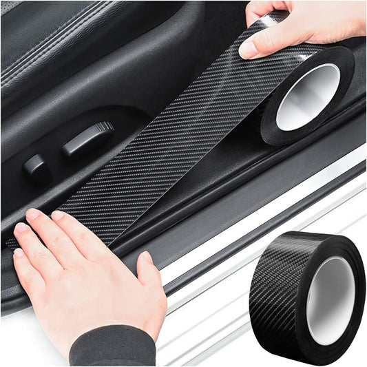 Car Door Entry Guard - Anti-Collision Adhesive Protector Tape for Door Sills, Rear Bumpers, Handles - Universal Fit  (2 x 394 Inches)