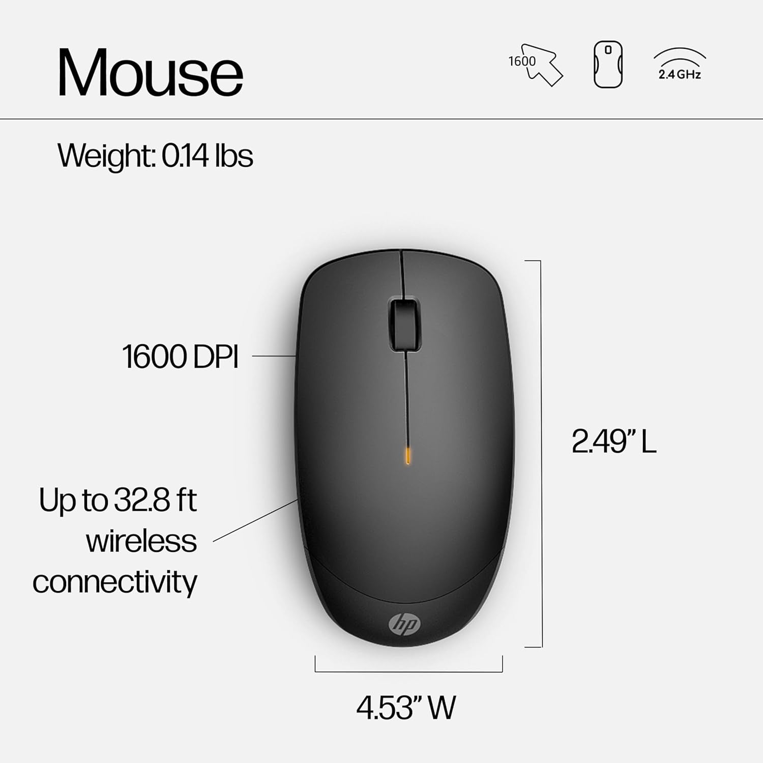 230 Wireless Mouse and Keyboard Combo - 2.4Ghz Wireless Connection - Long Battery Life - Durable & Low-Noise Design - Windows & Mac OS - Adjustable 1600 DPI - Numeric Keypad