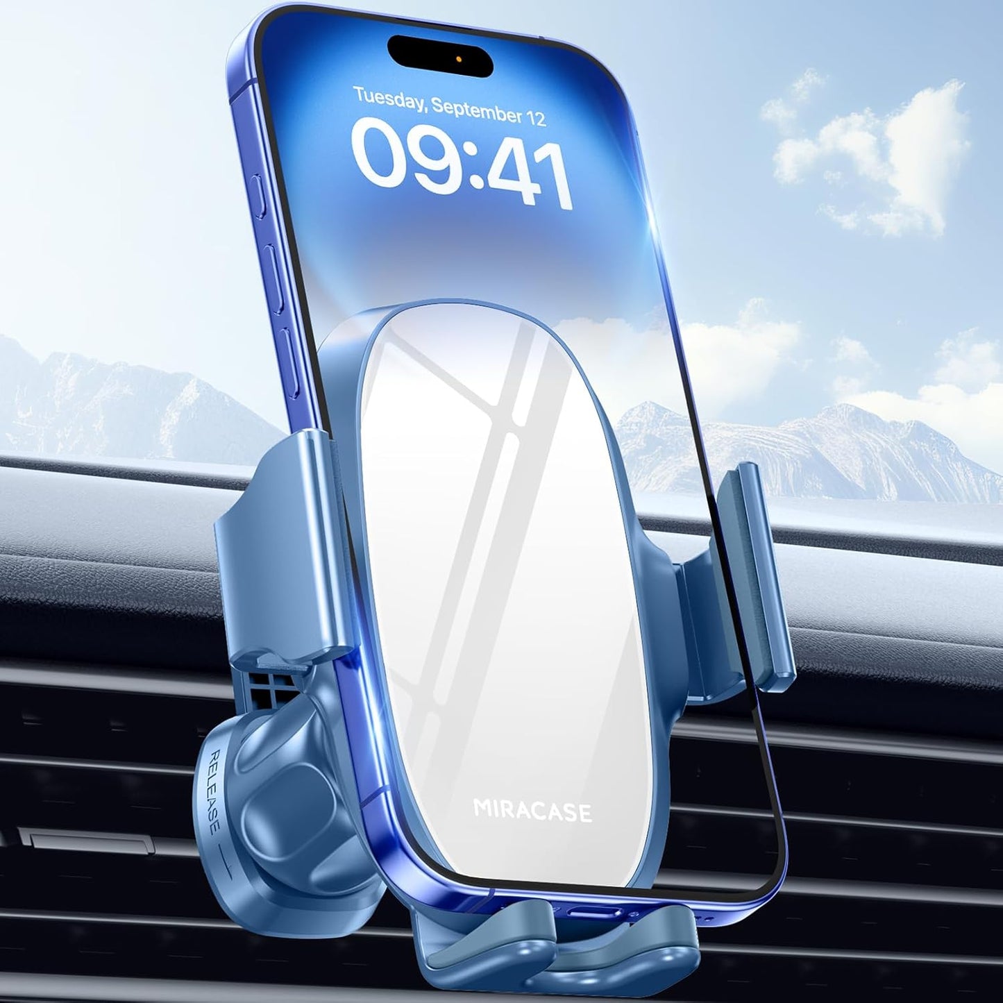 Car Air Vent Phone Holder Mount - Compatible with iPhone 16, 15 Pro Max, 14, Samsung, All Smartphones