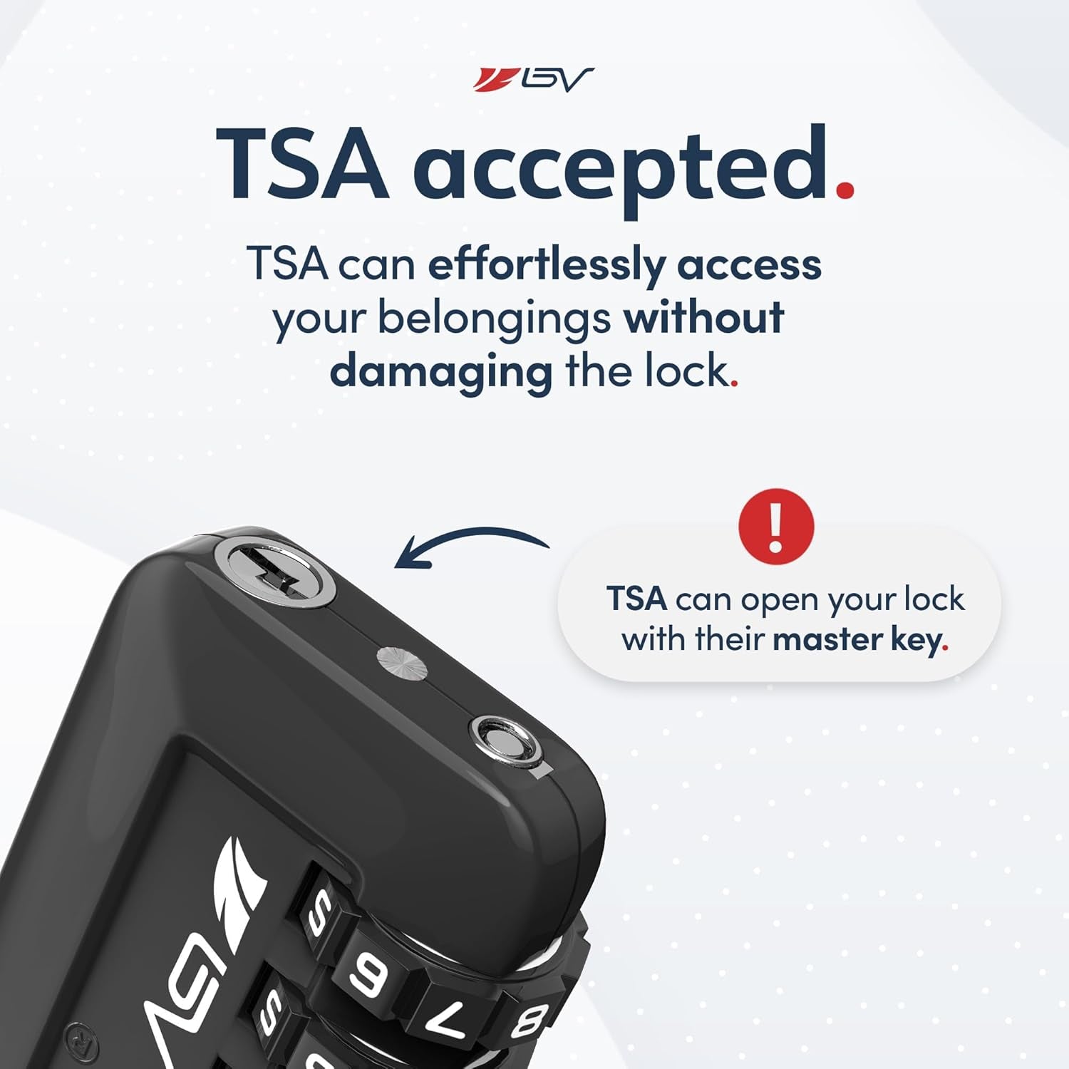 TSA-Approved Combination Travel Lock Set for Luggage, Gym Lockers, Filing Cabinets, and Toolboxes (Black, 2-Pack)