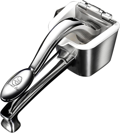 Stainless Steel Manual Citrus Juicer with 5-Year Warranty - Heavy Duty Lemon and Orange Squeezer