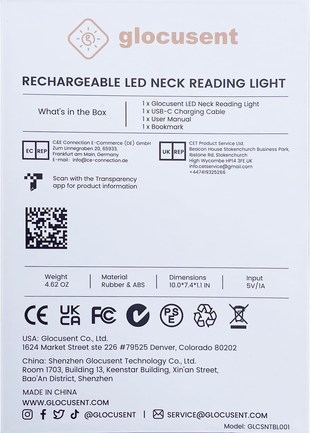 Rechargeable Book Light with 3 Color Temperatures and Flexible Neck - 80 Hours of Use for Reading, Knitting, Camping, and Repairing - Ideal Gift for Avid Readers