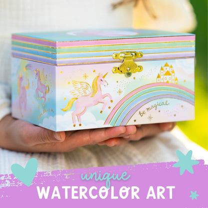 Musical Unicorn Jewelry Box for Girls - Enchanting Spinning Unicorn Music Box, Ages 3+ Dimensions: 6 x 4.7 x 3.5 inches