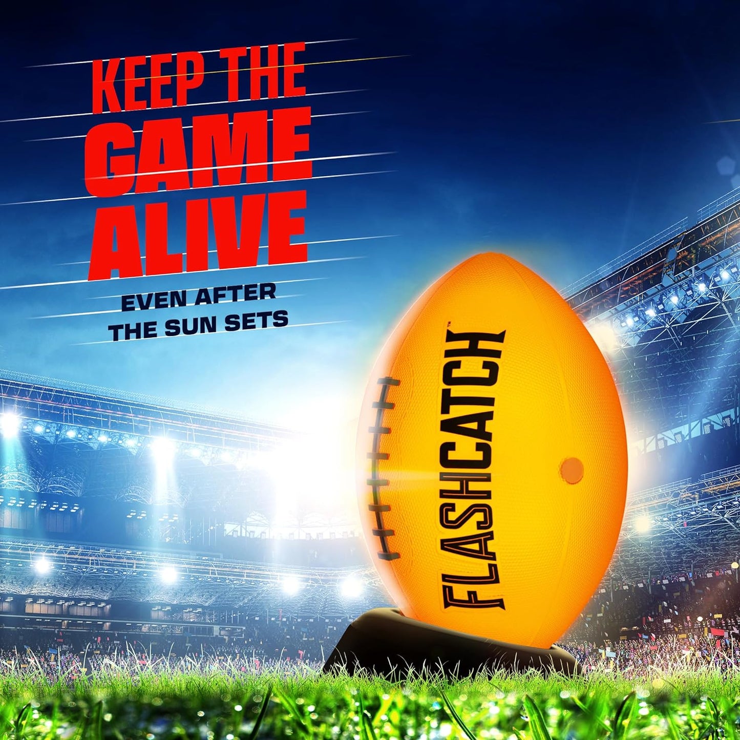 Illuminated Football - Glow in the Dark No. 6 - Outdoor Sports Ages 8-15 